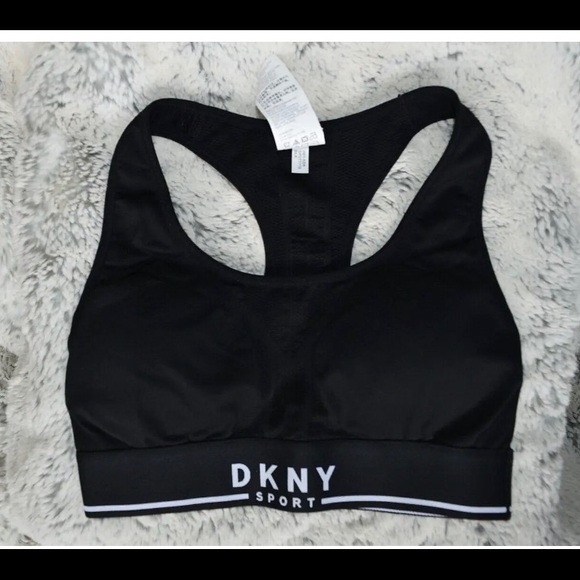 DKNY SPORT S WOMEN’S BRA IN BLACK EXCELLENT CONDITION REMOVABLE PADS, S - Picture 1 of 6